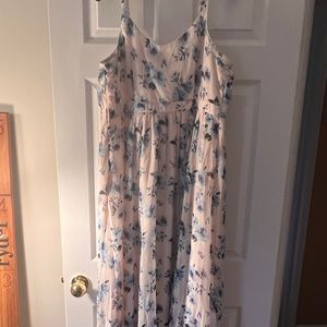 Motherhood Maternity blush/white long dress